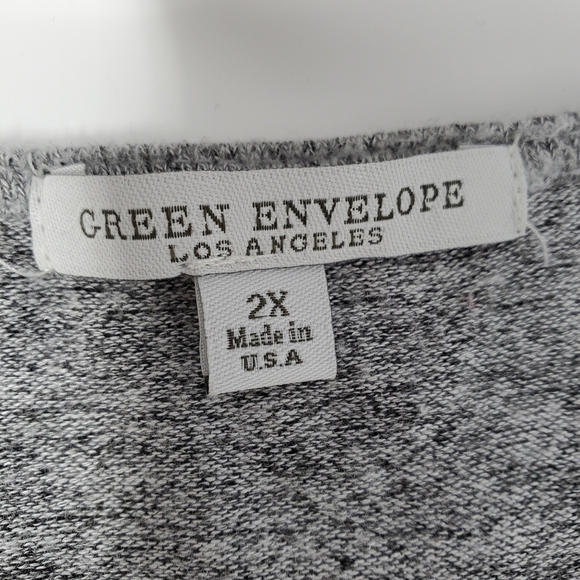 Gray Sweater- Women's- GREEN ENVELOPE- Size 2X - Picture 4 of 9